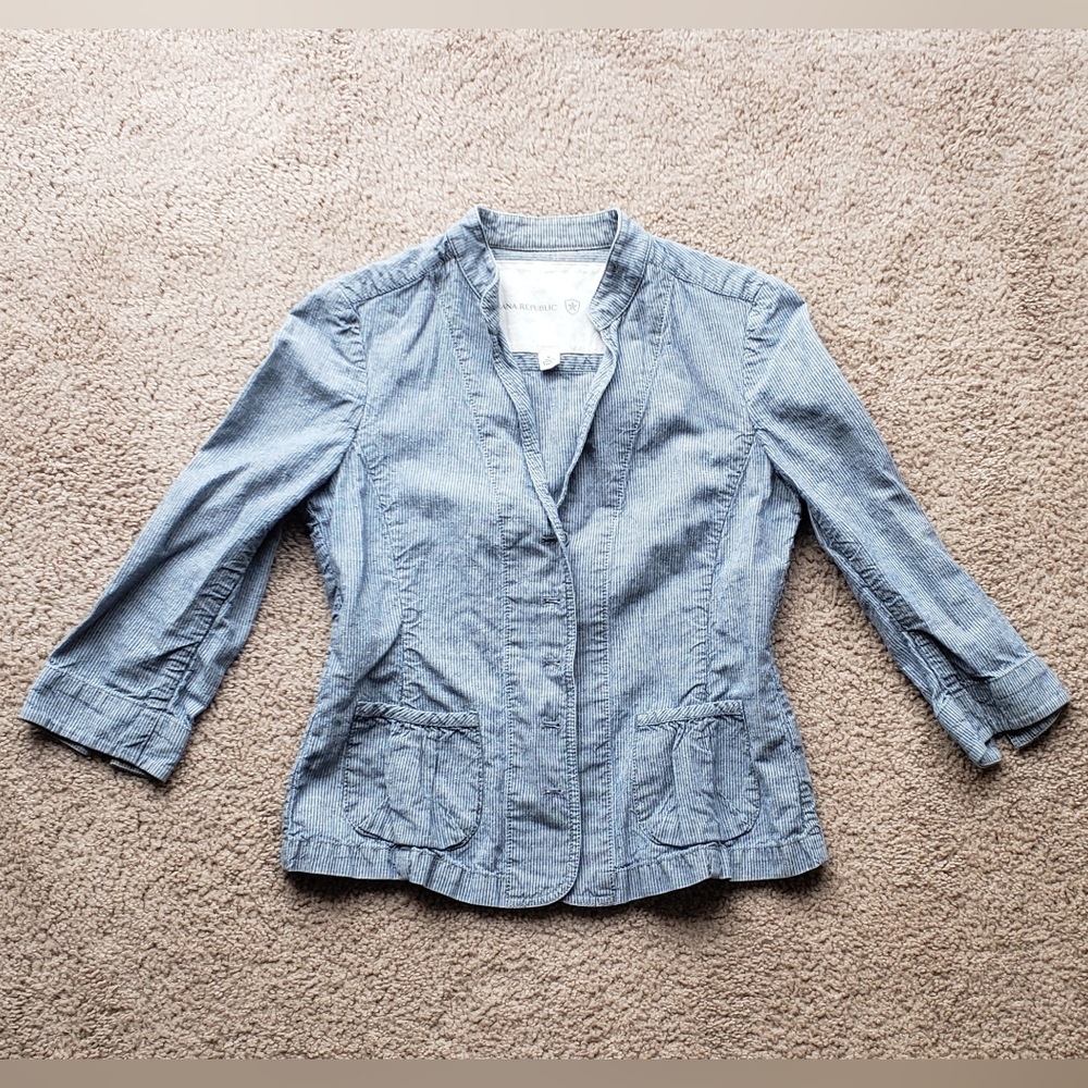 Chambray Pinstripe Jacket